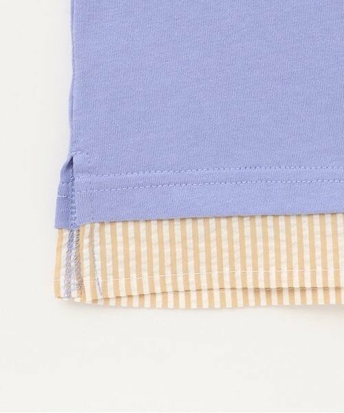 KP / ケーピー Tシャツ | 肩ニットテープKPBグラフィック裾レイヤードTシャツ | 詳細6