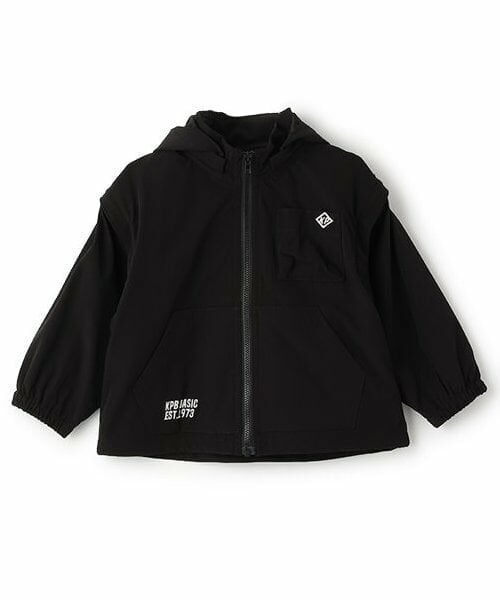 KP / ケーピー ブルゾン | 2WAYナイロンストレッチジャケット（黒）