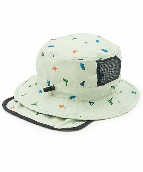KP / ケーピー ハット | 日除けつけ恐竜総柄ハット | 詳細1