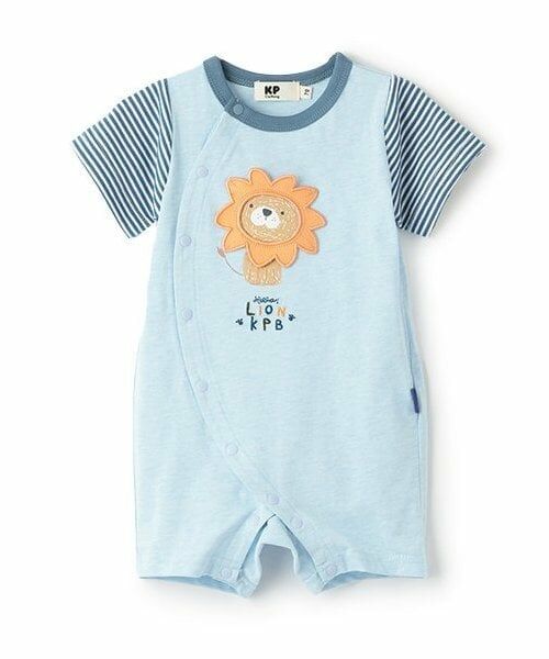 KP / ケーピー ロンパース | ライオンショートオール（ブルー）