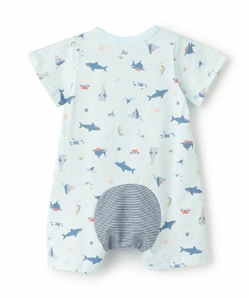 KP / ケーピー ロンパース | サメ柄ショートオール | 詳細1