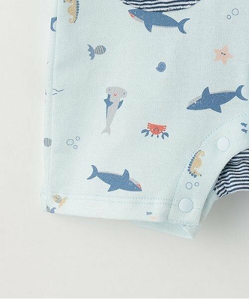 KP / ケーピー ロンパース | サメ柄ショートオール | 詳細7