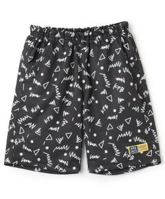 KP / ケーピー ショート・ハーフ・半端丈パンツ | ドライメッシュ総柄プリント ハーフパンツ