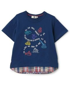 KP / ケーピー Tシャツ | キシリトール加工 乗り物刺しゅう 半袖Ｔシャツ