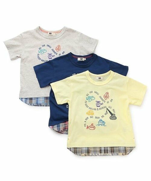 KP / ケーピー Tシャツ | キシリトール加工 乗り物刺しゅう 半袖Ｔシャツ | 詳細9