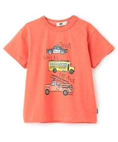 KP / ケーピー Tシャツ | 働くくるまプリント半袖Ｔシャツ