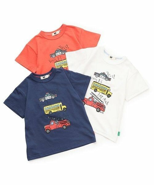 KP / ケーピー Tシャツ | 働くくるまプリント半袖Ｔシャツ | 詳細9