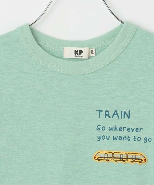 KP / ケーピー Tシャツ | 電車プリント スラブ天竺 半袖Ｔシャツ | 詳細2