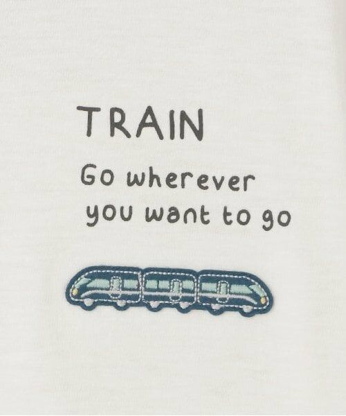 KP / ケーピー Tシャツ | 電車プリント スラブ天竺 半袖Ｔシャツ | 詳細3