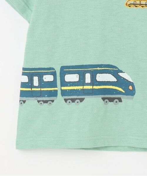 KP / ケーピー Tシャツ | 電車プリント スラブ天竺 半袖Ｔシャツ | 詳細7