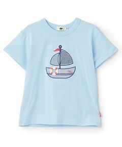 KP / ケーピー Tシャツ | ヨットアップリケ キシリトール加工Ｔシャツ