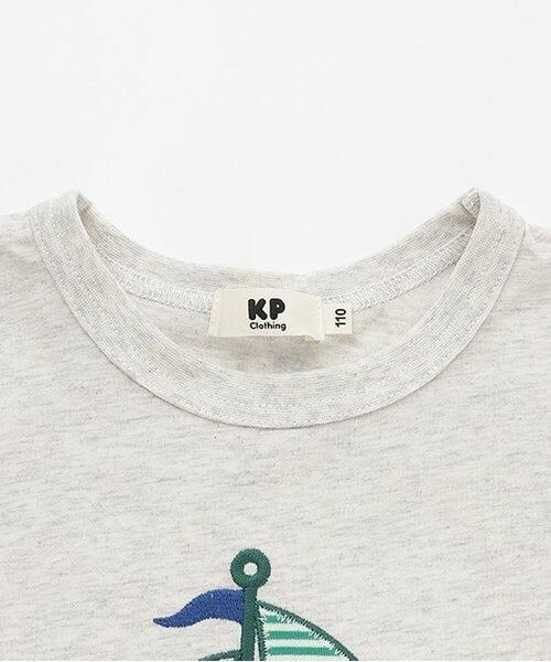 KP / ケーピー Tシャツ | ヨットアップリケ キシリトール加工Ｔシャツ | 詳細2