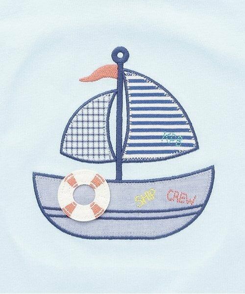 KP / ケーピー Tシャツ | ヨットアップリケ キシリトール加工Ｔシャツ | 詳細4