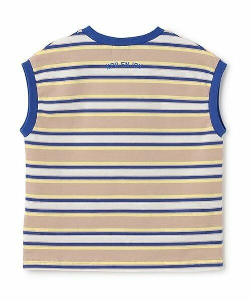 KP / ケーピー Tシャツ | マルチボーダー スリーブレスTシャツ | 詳細1