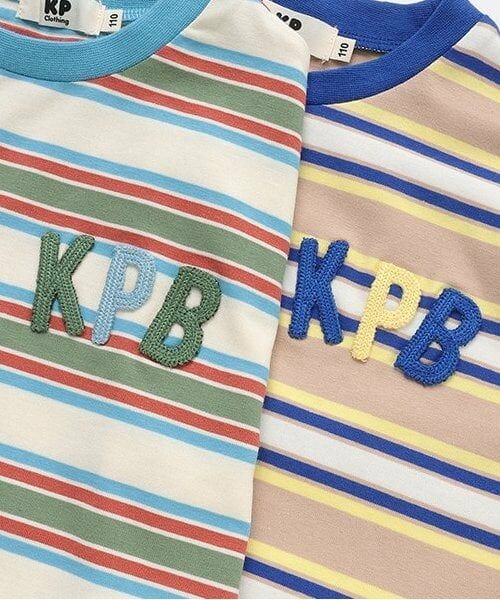 KP / ケーピー Tシャツ | マルチボーダー スリーブレスTシャツ | 詳細3