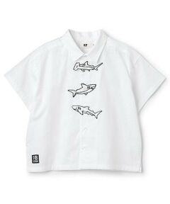 KP / ケーピー シャツ・ブラウス | シャークワッペン シャンブレー 半袖シャツ