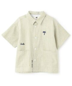 KP / ケーピー シャツ・ブラウス | サッカーストライプ 半袖シャツ