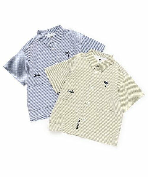 KP / ケーピー シャツ・ブラウス | サッカーストライプ 半袖シャツ | 詳細15