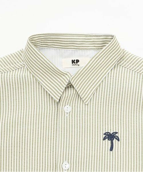 KP / ケーピー シャツ・ブラウス | サッカーストライプ 半袖シャツ | 詳細2