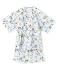 KP / ケーピー 着物・浴衣・小物類 | 甚平 働く車×鉄骨柄