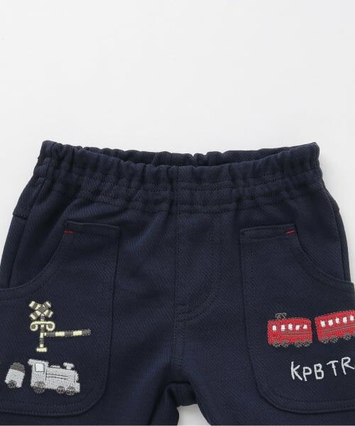 KP / ケーピー その他パンツ | 電車刺しゅう ニットツイルパンツ | 詳細2