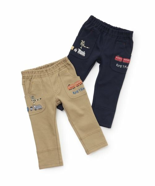 KP / ケーピー その他パンツ | 電車刺しゅう ニットツイルパンツ | 詳細7