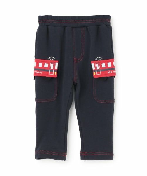 KP / ケーピー その他パンツ | 電車フラップ 裏毛カーゴパンツ（紺）