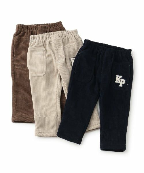 KP / ケーピー その他パンツ | 裾ボーダー折り返し ライトニットコールパンツ | 詳細7