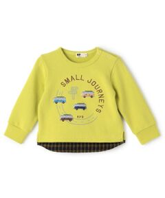 KP / ケーピー スウェット | 車刺シュウ×裾チェック トレーナー