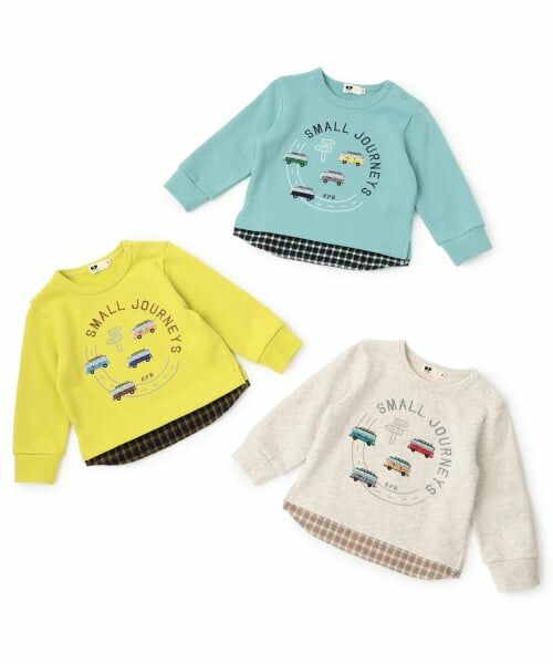 KP / ケーピー スウェット | 車刺シュウ×裾チェック トレーナー | 詳細12