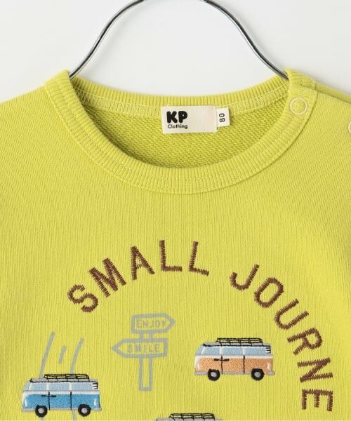 KP / ケーピー スウェット | 車刺シュウ×裾チェック トレーナー | 詳細2