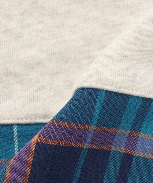 KP / ケーピー スウェット | 裏毛×ヘリンボーンチェック トレーナー | 詳細5