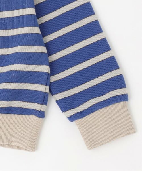 KP / ケーピー スウェット | チェーンロゴ刺シュウ ボーダー裏毛トレーナー | 詳細3