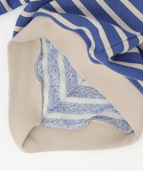 KP / ケーピー スウェット | チェーンロゴ刺シュウ ボーダー裏毛トレーナー | 詳細4