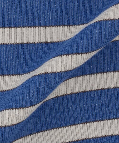 KP / ケーピー スウェット | チェーンロゴ刺シュウ ボーダー裏毛トレーナー | 詳細7