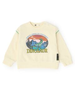 KP / ケーピー スウェット | 恐竜プリント 裏毛トレーナー 【吸湿発熱加工】