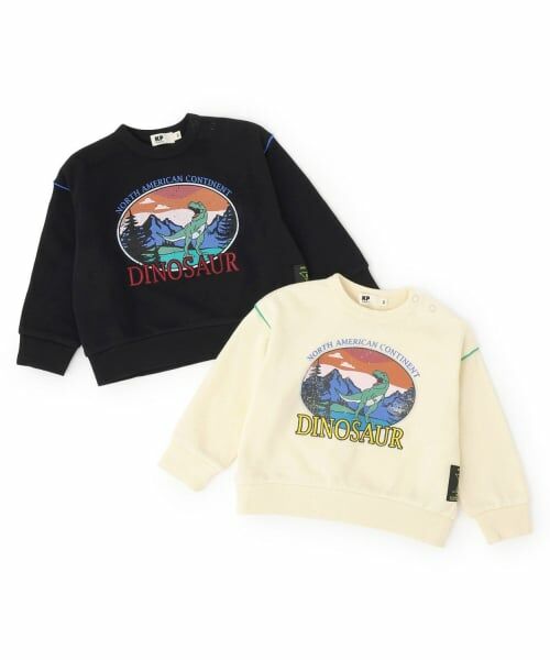 KP / ケーピー スウェット | 恐竜プリント 裏毛トレーナー 【吸湿発熱加工】 | 詳細7
