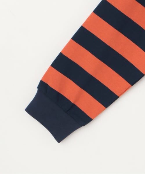 KP / ケーピー Tシャツ | サガラロゴ刺シュウ ボーダー長袖Tシャツ | 詳細4
