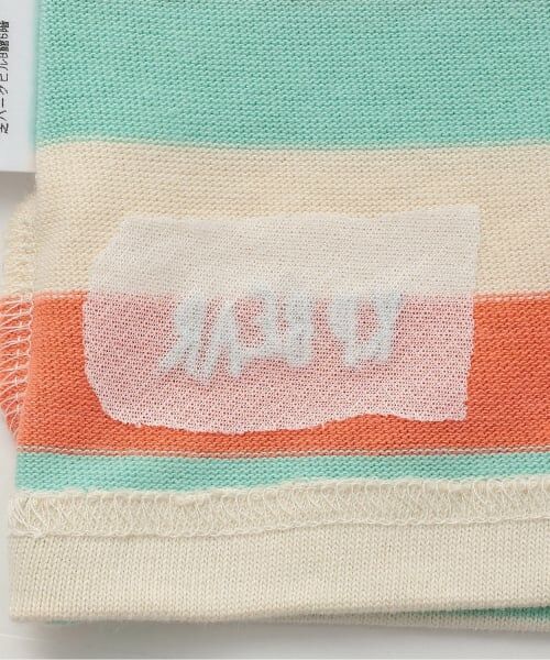 KP / ケーピー Tシャツ | クマ編モチーフ マルチボーダー長袖Tシャツ | 詳細6