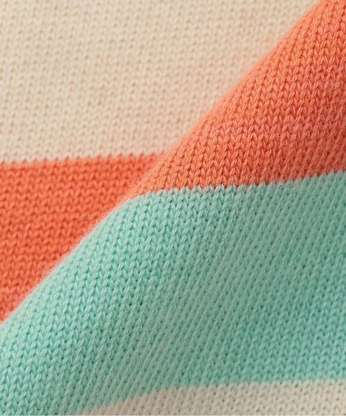 KP / ケーピー Tシャツ | クマ編モチーフ マルチボーダー長袖Tシャツ | 詳細8