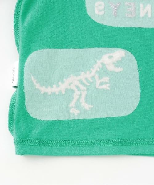 KP / ケーピー Tシャツ | 恐竜刺しゅう レイヤード風長袖Tシャツ | 詳細5