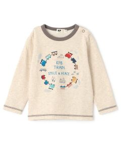 KP / ケーピー Tシャツ | 電車刺シュウ 接結長袖Tシャツ