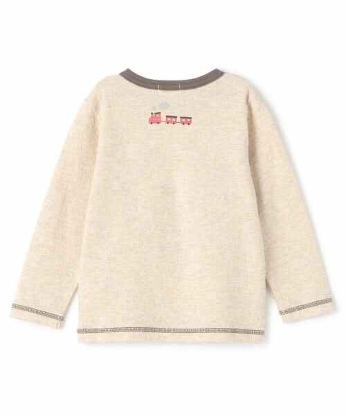 KP / ケーピー Tシャツ | 電車刺シュウ 接結長袖Tシャツ | 詳細1