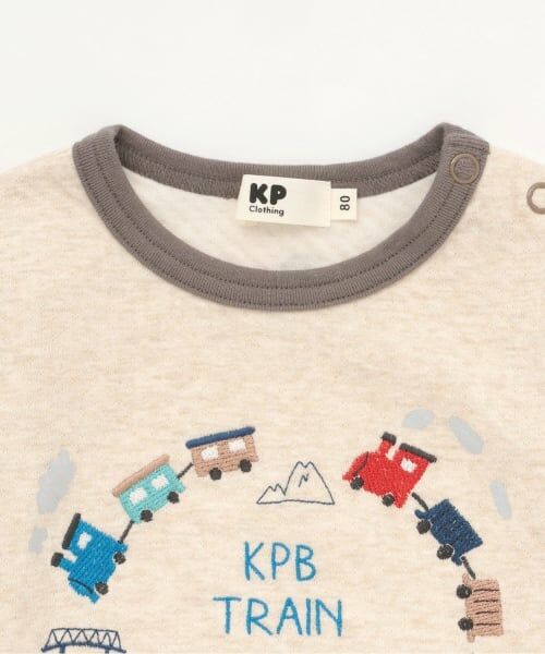 KP / ケーピー Tシャツ | 電車刺シュウ 接結長袖Tシャツ | 詳細2