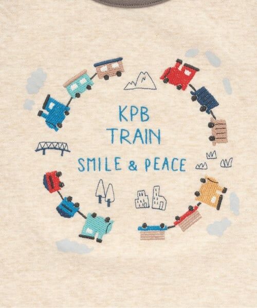 KP / ケーピー Tシャツ | 電車刺シュウ 接結長袖Tシャツ | 詳細3