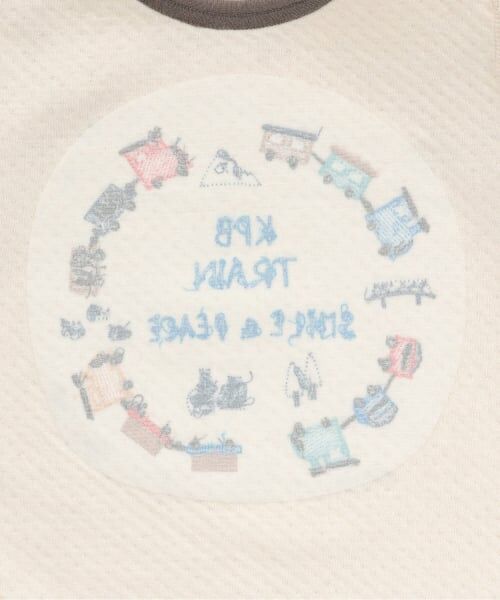 KP / ケーピー Tシャツ | 電車刺シュウ 接結長袖Tシャツ | 詳細4