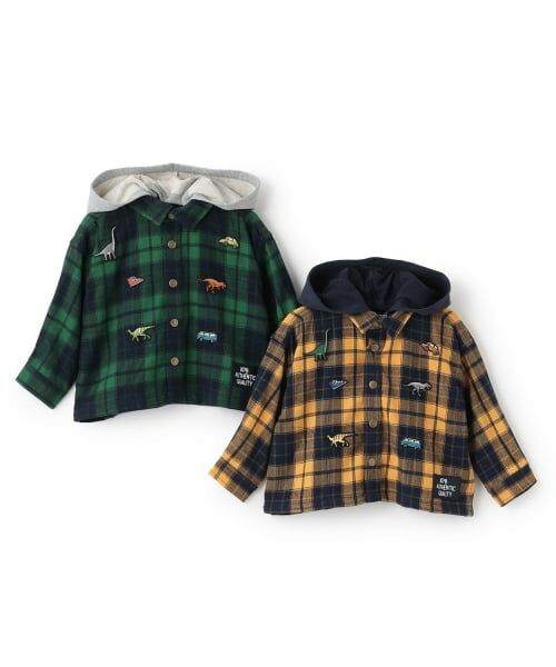 KP / ケーピー シャツ・ブラウス | フーデット チェックシャツ | 詳細12