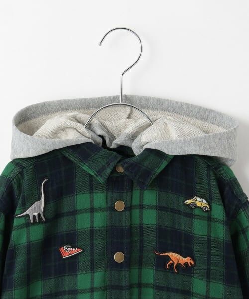 KP / ケーピー シャツ・ブラウス | フーデット チェックシャツ | 詳細3