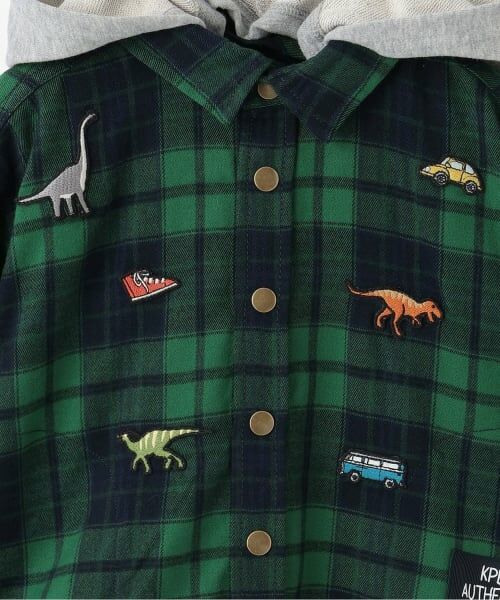 KP / ケーピー シャツ・ブラウス | フーデット チェックシャツ | 詳細4