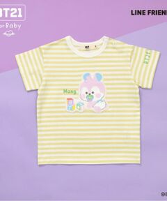 KP / ケーピー Tシャツ | 【BT21】アップリケボーダー半袖Tシャツ